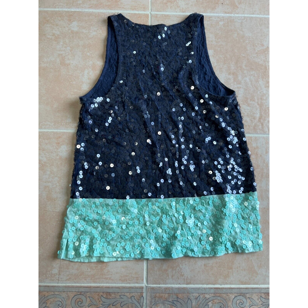 J Crew Colorblock Sequin Tank‎ Top Size S - Picture 2 of 5
